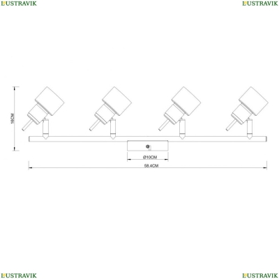 Спот A1906PL-4WH ★Arte Lamp, Белый► — Купить▼