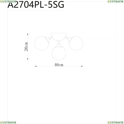 Люстра A2704PL-5SG ★Arte Lamp, Золото► — Купить▼