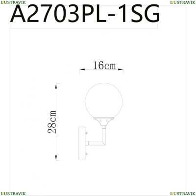 Бра A2703AP-1SG ★Arte Lamp, Золото► — Купить▼