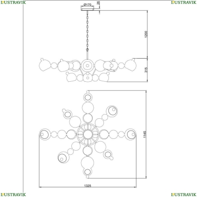 Люстра 6820/02 SP-12 ★Divinare, Хром► — Купить▼