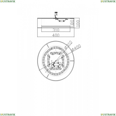 Светильник FR6005CL-L36G ★Freya, 1 x 36Вт☀, Золото► — Купить▼