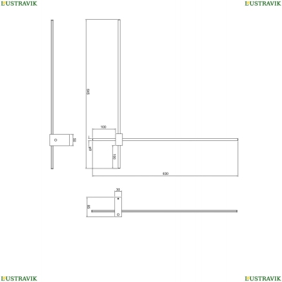 Светильник C070WL-L12GB3K ★Maytoni, 1 x 12Вт☀, Черный► — Купить▼