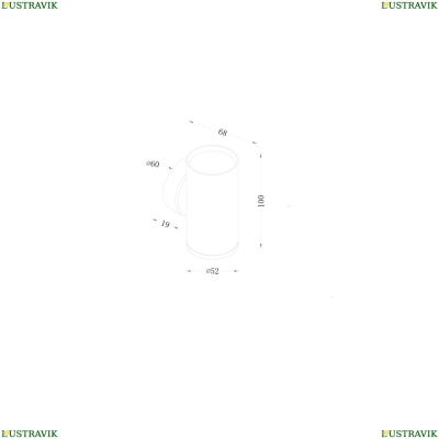 Светильник C068WL-01B ★Maytoni, 1 x 10Вт☀, Черный► — Купить▼