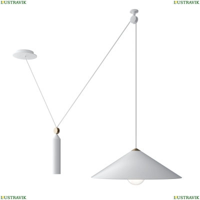 Светильник P080PL-01W ★Maytoni, 1 x 60Вт☀, Белый► — Купить▼