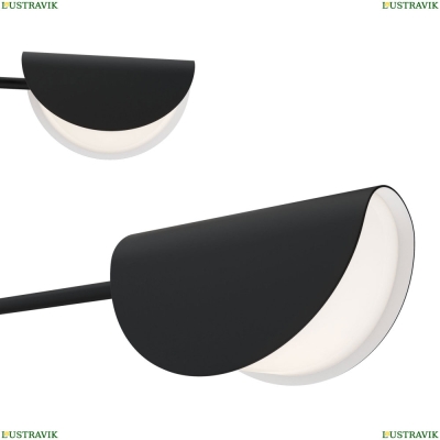 Люстра MOD126PL-08B ★Maytoni, 8 x 28Вт☀, Черный► — Купить▼