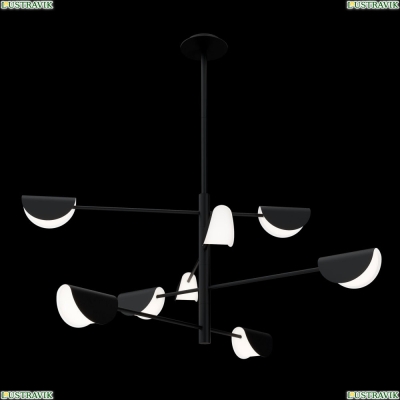 Люстра MOD126PL-08B ★Maytoni, 8 x 28Вт☀, Черный► — Купить▼