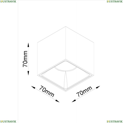Светильник C065CL-L12W4K ★Maytoni, 1 x 12Вт☀, Белый► — Купить▼