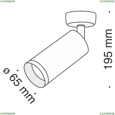 Светильник C017CW-01MG ★Maytoni, 1 x 50Вт☀, Золото► — Купить▼