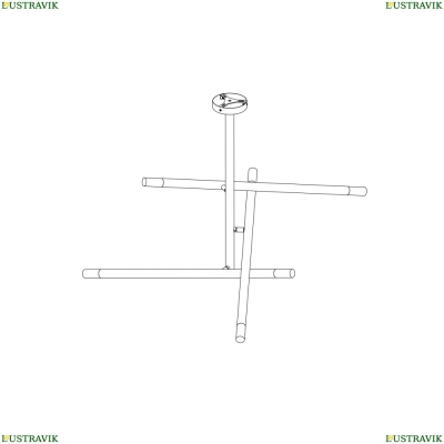 Светильник MOD620CL-06B ★Maytoni, 6 x 25Вт☀, Черный► — Купить▼