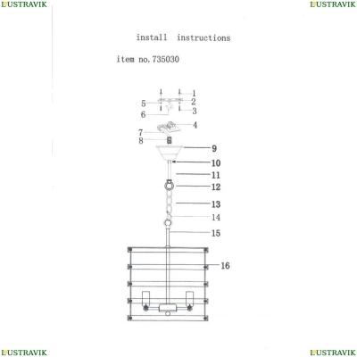 Люстра 735030 ★Lightstar, 3 x 40Вт☀, Черный► — Купить▼