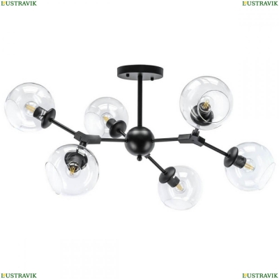 Люстра 785067 ★Lightstar, 6 x 40Вт☀, Черный► — Купить▼