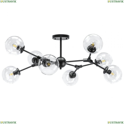 Люстра 785087 ★Lightstar, 8 x 40Вт☀, Черный► — Купить▼