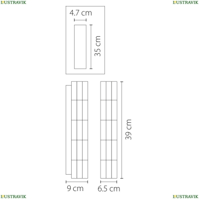 Бра 722620 ★Osgona, 3 x 40Вт☀, Хром► — Купить▼