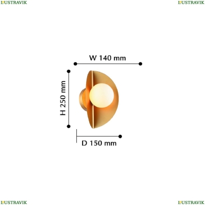 Бра 2366-1W ★ Favourite Kernel — купить в интернет магазине ЛЮСТРАВИК ☀