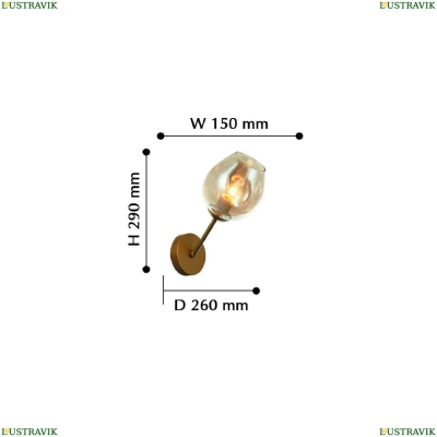 Бра 2360-1W ★ Favourite Traube — купить в интернет магазине ЛЮСТРАВИК ☀