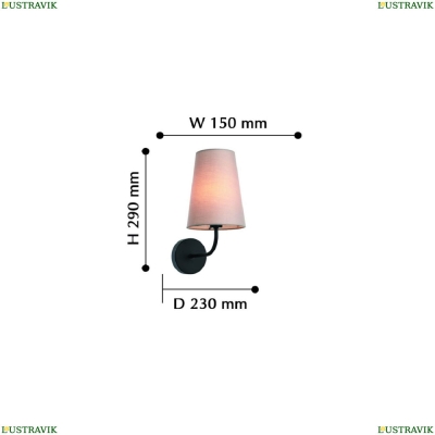 Бра 2364-1W ★ Favourite Pfefferling — купить в интернет магазине ЛЮСТРАВИК ☀