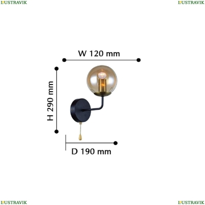 Бра 2344-1W ★ F-Promo Modestus — купить в интернет магазине ЛЮСТРАВИК ☀