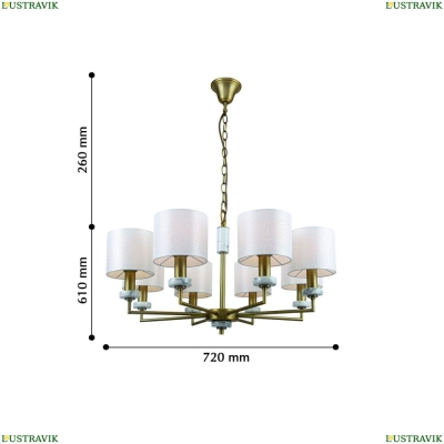 Люстру 2347-8P ★ F-Promo Marbella — купить в интернет магазине ЛЮСТРАВИК ☀