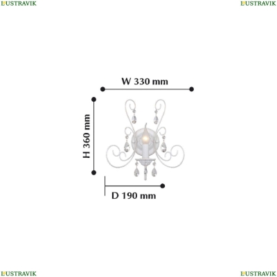 Бра 2157-1W ★ F-Promo Versailles — купить в интернет магазине ЛЮСТРАВИК ☀