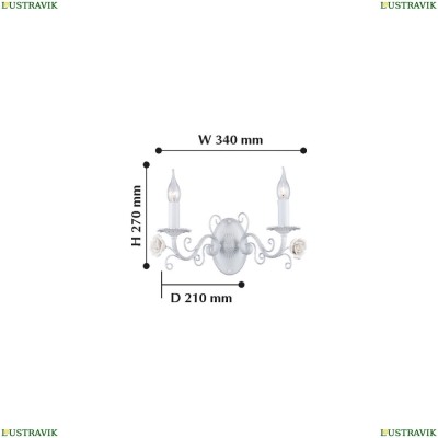 Бра 2134-2W ★ F-Promo Rosetta — купить в интернет магазине ЛЮСТРАВИК ☀