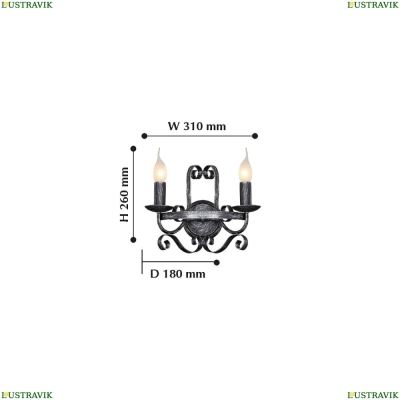 Бра 2162-2W ★ F-Promo Palermo — купить в интернет магазине ЛЮСТРАВИК ☀