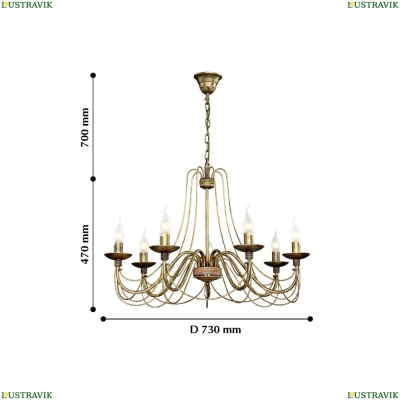 Люстру 2163-7P ★ F-Promo Chateau — купить в интернет магазине ЛЮСТРАВИК ☀