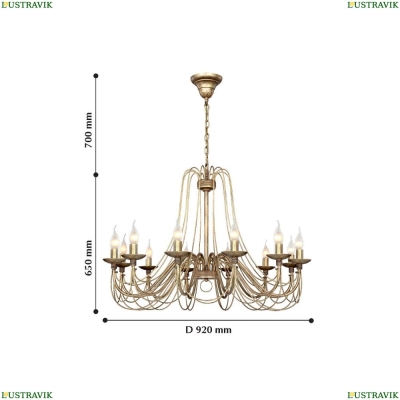 Люстру 2163-12P ★ F-Promo Chateau — купить в интернет магазине ЛЮСТРАВИК ☀