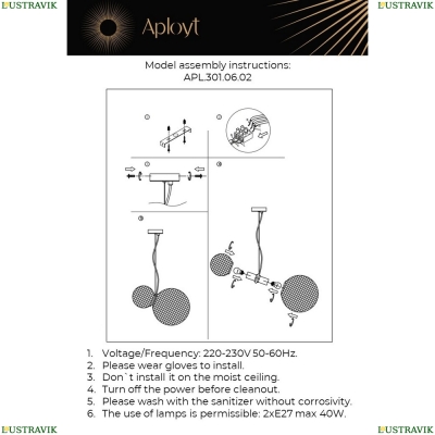 Светильник APL.301.06.02 ★ APLOYT — купить в интернет магазине ЛЮСТРАВИК☀