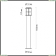 Уличный Столб 4964/1F ★ Odeon Light — купить в интернет магазине ЛЮСТРАВИК☀