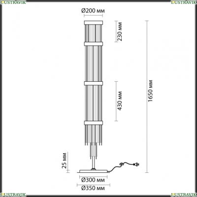 Торшер 4788/12F ★ Odeon Light — купить в интернет магазине ЛЮСТРАВИК☀