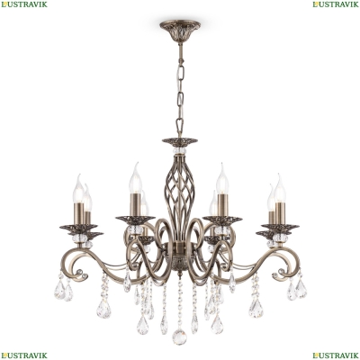 Люстра RC247-PL-08-R ★Maytoni, 8 x 60Вт☀, Бронза► — Купить▼