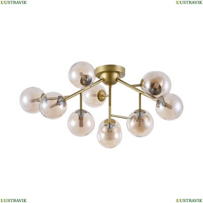 Люстра MOD545PL-12G ★Maytoni, 12 x 28Вт☀, Золото► — Купить▼