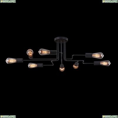 Люстра T532CL-08B ★Maytoni, 8 x 60Вт☀, Черный► — Купить▼
