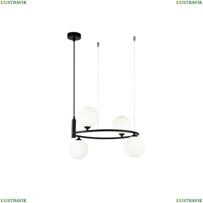 Люстра MOD013PL-04B ★Maytoni, 4 x 25Вт☀, Черный► — Купить▼