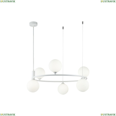 Люстра MOD013PL-06W ★Maytoni, 6 x 25Вт☀, Белый► — Купить▼