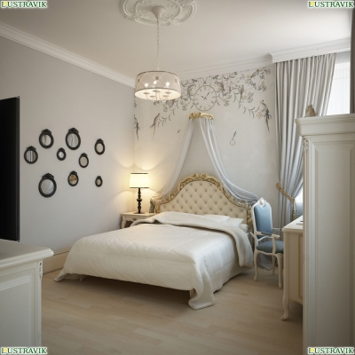 Люстра ARM369-05-G ★Maytoni, 5 x 60Вт☀, Белый► — Купить▼