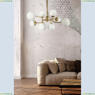 Люстра MOD221-PL-08-G ★Maytoni, 8 x 40Вт☀, Золото► — Купить▼