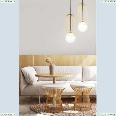 Светильник P362PL-01G ★Maytoni, 1 x 40Вт☀, Золото► — Купить▼