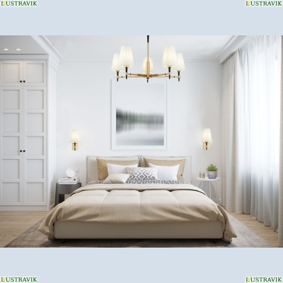 Люстра H001CL-05BS ★Maytoni, 5 x 40Вт☀, Золото► — Купить▼