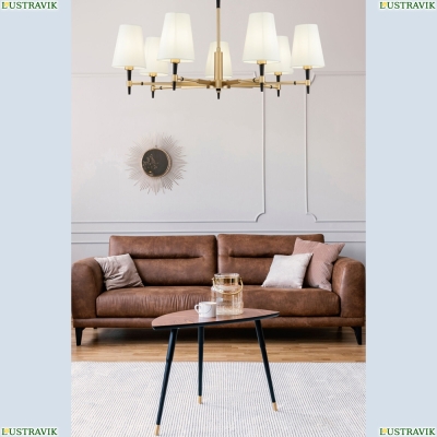 Люстра H001CL-07BS ★Maytoni, 7 x 40Вт☀, Золото► — Купить▼