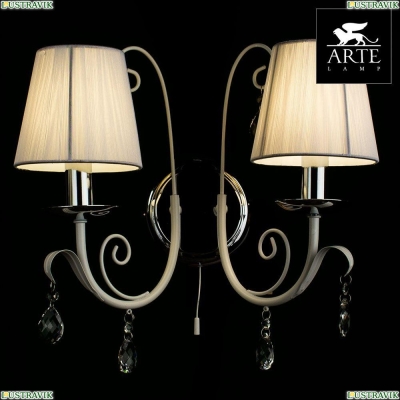 Бра A1743AP-2WH ★ Arte lamp — купить в интернет магазине ЛЮСТРАВИК☀
