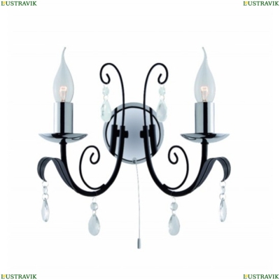 Бра A1742AP-2BK ★ Arte lamp — купить в интернет магазине ЛЮСТРАВИК☀
