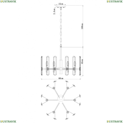 Люстру 7136/18 LM-6 ★ DIVINARE — купить в интернет магазине ЛЮСТРАВИК☀
