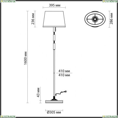 Торшер 4887/1F ★ Odeon Light — купить в интернет магазине ЛЮСТРАВИК☀
