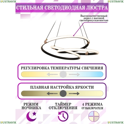 Люстру LED LAMPS 81291 ★ Natali Kovaltseva — купить в интернет магазине ЛЮСТРАВИК☀