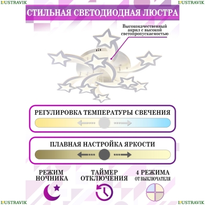 Люстру LED LAMPS 81225 ★ Natali Kovaltseva — купить в интернет магазине ЛЮСТРАВИК☀