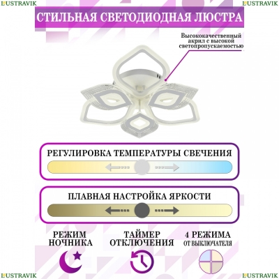 Люстру LED LAMPS 81203 ★ Natali Kovaltseva — купить в интернет магазине ЛЮСТРАВИК☀