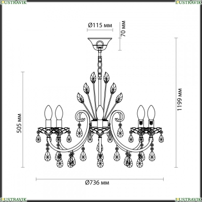 Люстру 4977/8 ★ Odeon Light — купить в интернет магазине ЛЮСТРАВИК☀