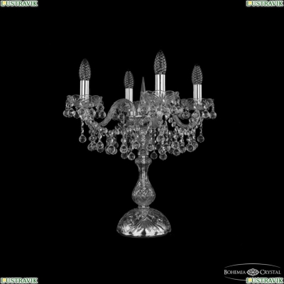 Настольная лампа 1409L/4/141-47 Ni ★ Bohemia Ivele Crystal — купить в интернет магазине «ЛЮСТРАВИК»☀