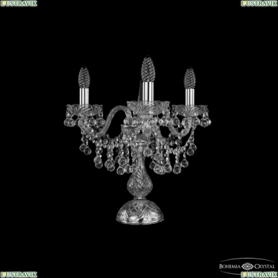 Настольная лампа 1409L/3/141-39 Ni ★ Bohemia Ivele Crystal — купить в интернет магазине «ЛЮСТРАВИК»☀